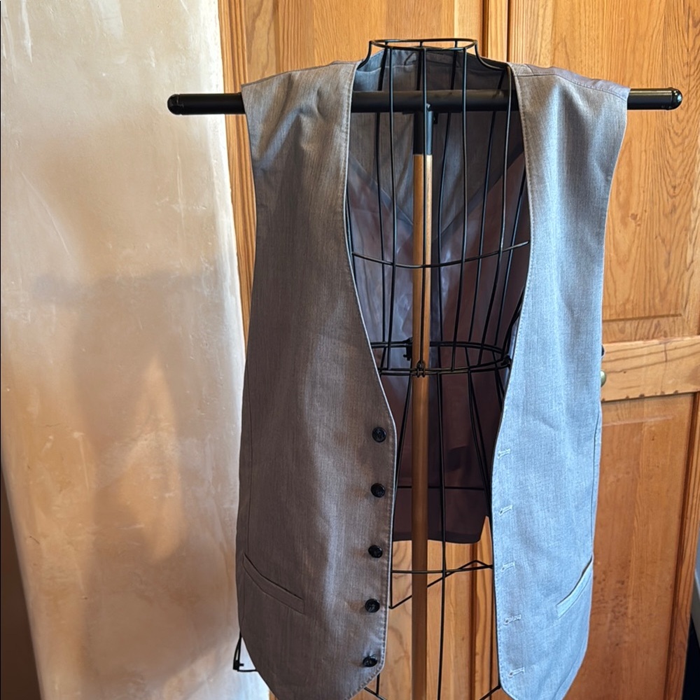 GBG Gray Button-Up Vest
